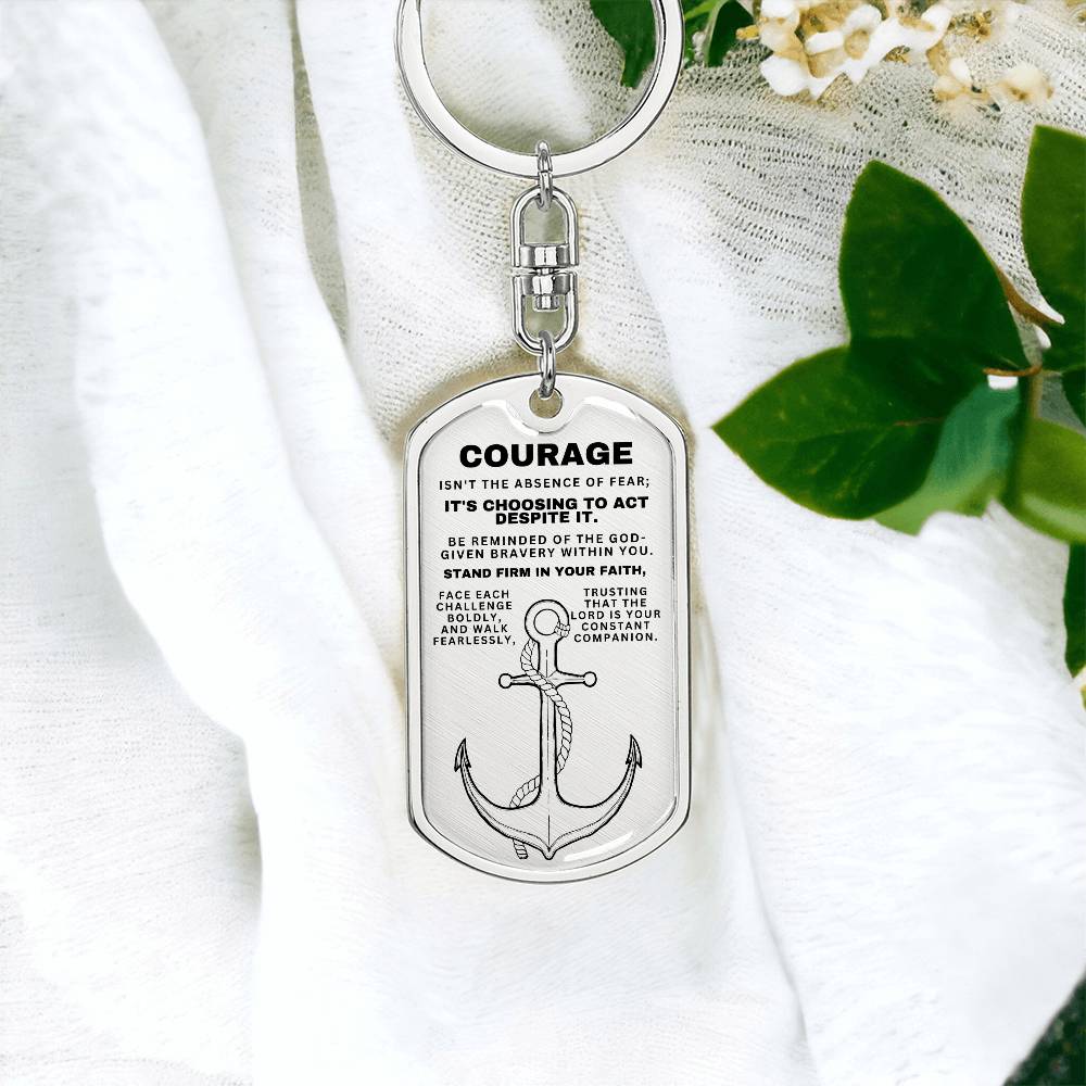Courage - Custom Keychain