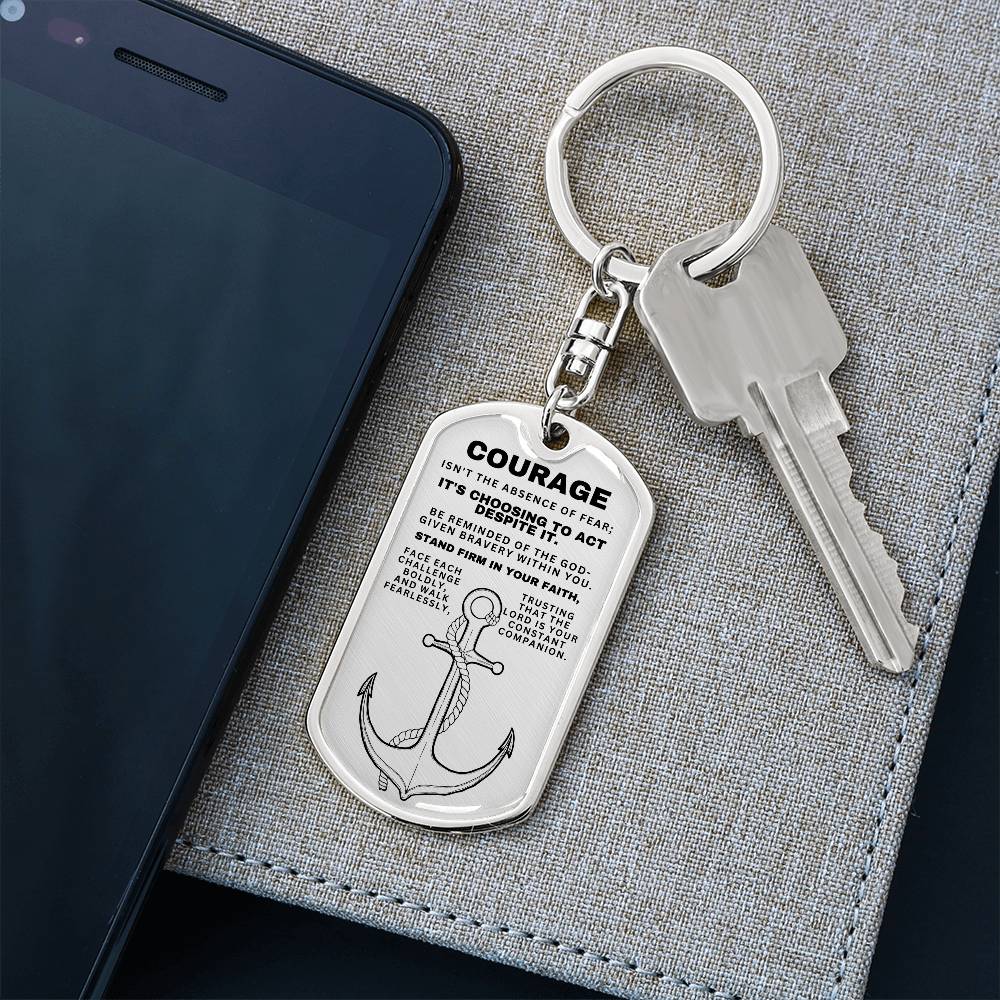 Courage - Custom Keychain