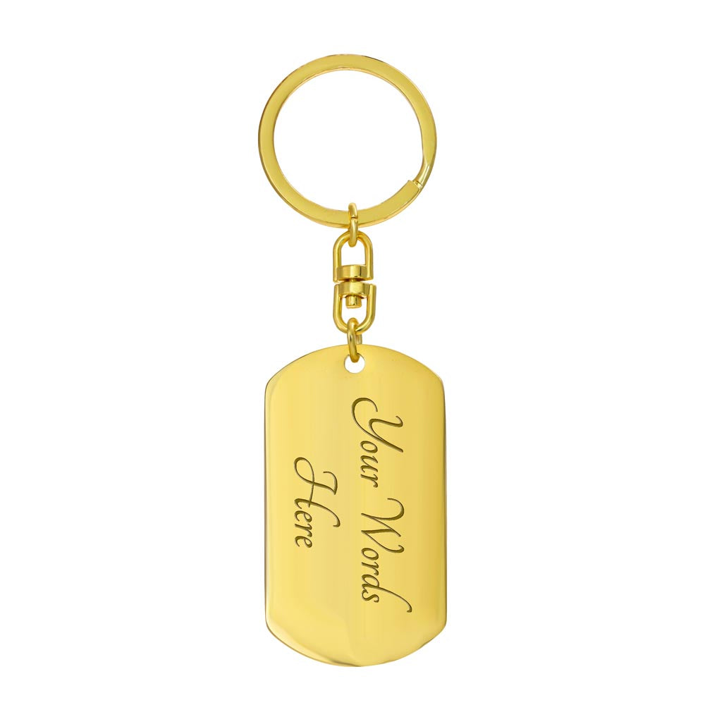 Isaiah 41:10 - Dog Tag Keychain