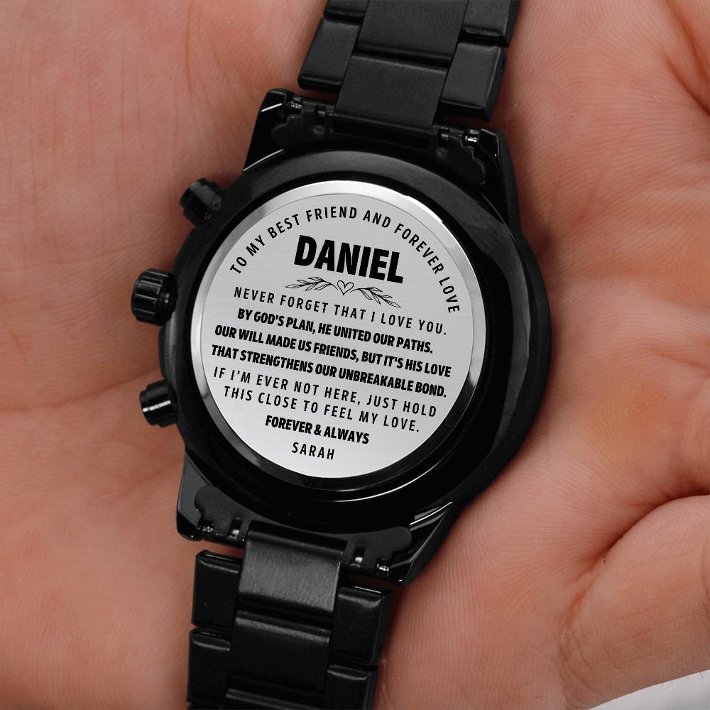 Engraved Watch for Husband