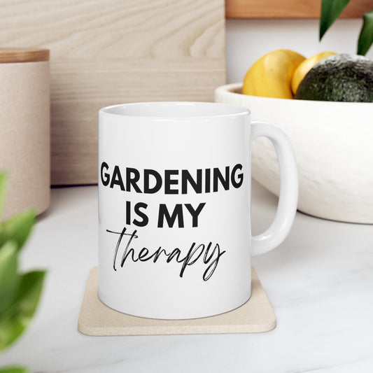 Gardening Is My Therapy Mug