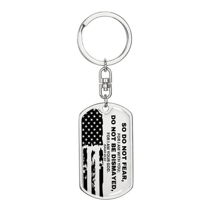 Isaiah 41:10 - Dog Tag Keychain