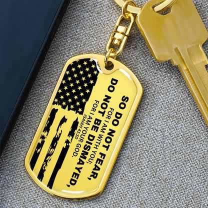 Isaiah 41:10 - Dog Tag Keychain