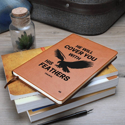 He Will Cover You With His Feathers Journal