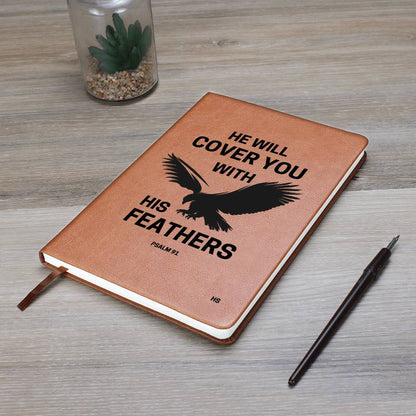 He Will Cover You With His Feathers Journal